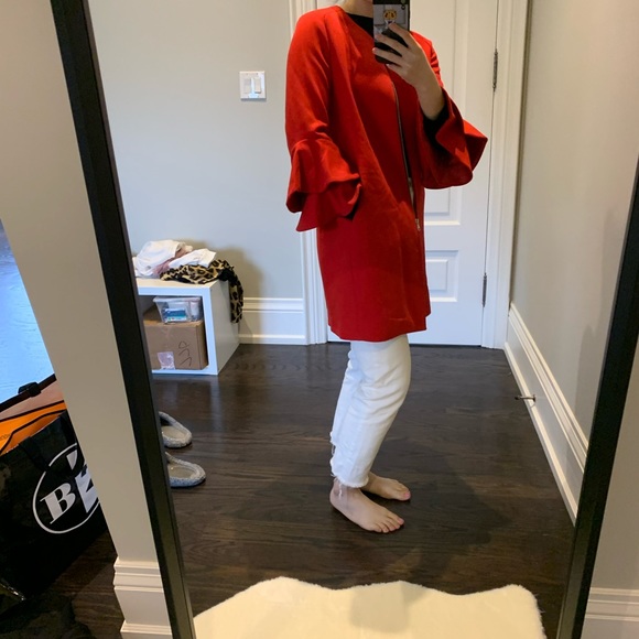 Zara red coat NEW - Picture 2 of 4